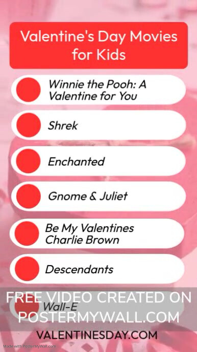 Valentines Movie Night História do Instagram template