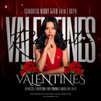 Valentines Night Event Pos Instagram template