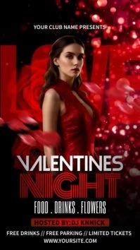 Valentines Night Party Instagram Story template