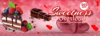 Valentines Overload Chocolate Cake Facebook Cover Photo template
