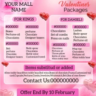 Valentines package Square (1:1) template