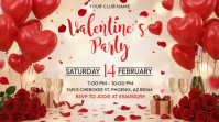 Valentines Party Digital Display (16:9) template