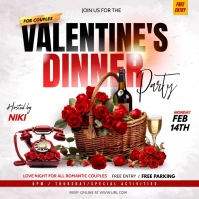 valentines party Instagram Post template
