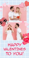 Valentines Photobooth Roll Up Banner 3' × 6' template