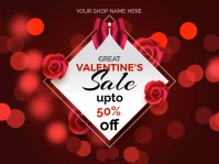 VALENTINES SALE  ,GREAT SALE Cartello da esterno template