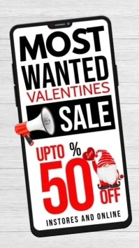 valentines sale Instagram story template