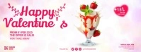 Valentines Sale Smoothie Banner Фотография обложки профиля Facebook template