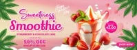 Valentines Smoothie Sale Фотография обложки профиля Facebook template