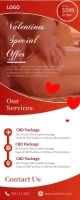 Valentines Spa Package Roll Up Banner 2' × 5' template