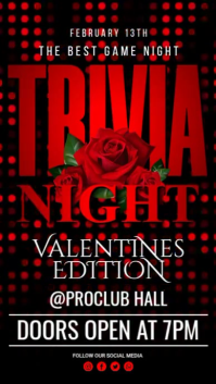 Valentines Trivia Night Instagram-Story template