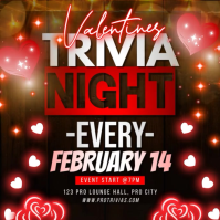 Valentines Trivia Night Instagram Post template