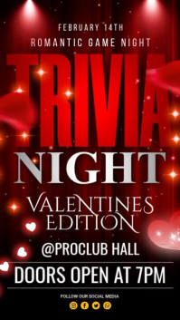Valentines Trivia Night Event Instagram Story template
