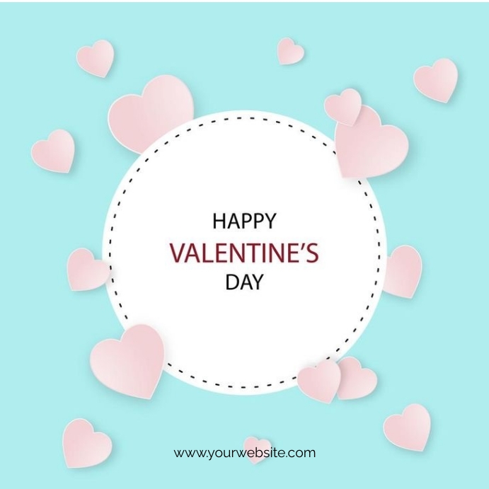 Valentine’s card Wpis na Instagrama template
