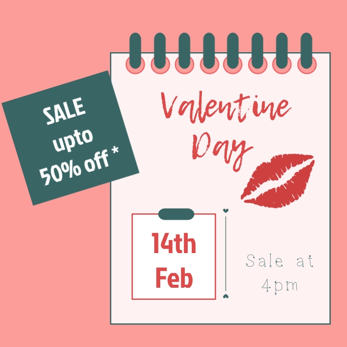 Valentine’s Day Sale Template PosterMyWall