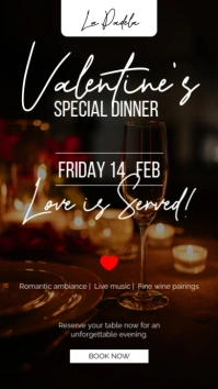 Valentine’s Day special dinner story template