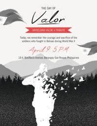 Valor Day Event Poster Flyer (US Letter) template
