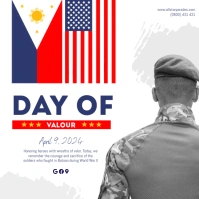 Valor Day Square Image Instagram Post template