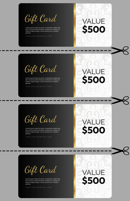 Value Card Layout Value Gift Card Template | PosterMyWall