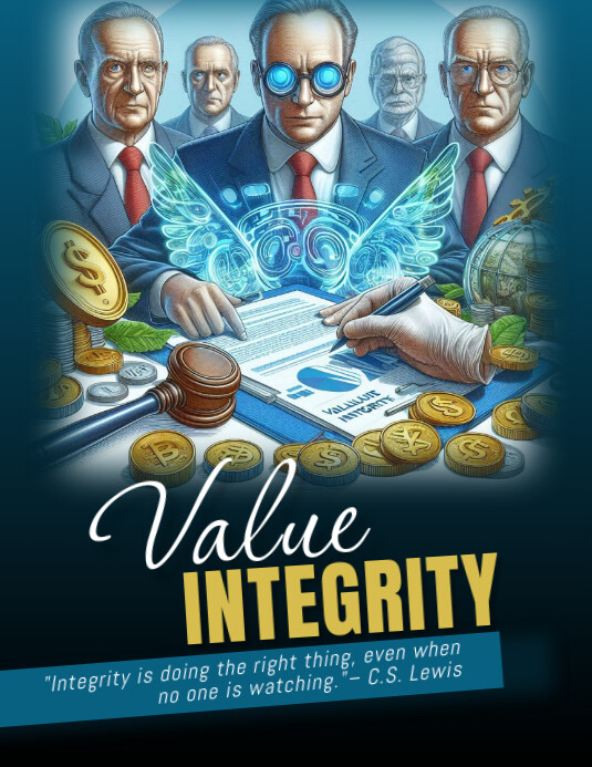 Value integrity Flyer (US Letter) template