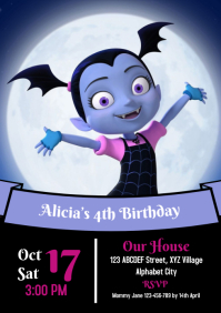 Vampirina Birthday Invitation Template | PosterMyWall