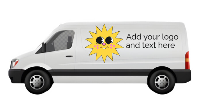Van mock-up Facebook Shared Image template