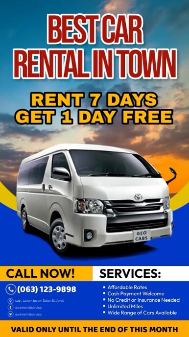 Day Rental Van