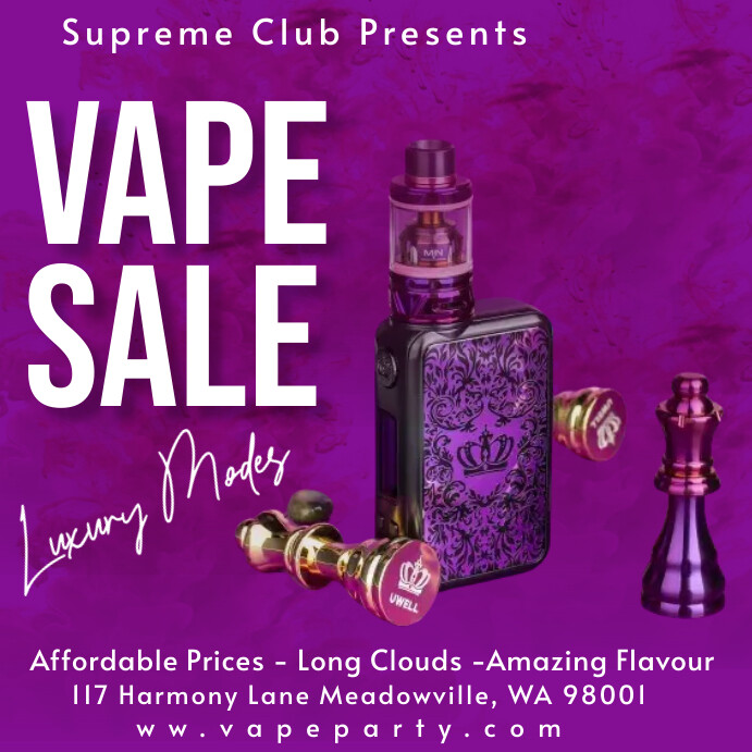 Pink Vape Sale Instagram Ad Template | PosterMyWall Pink Vape Sale Instagram Ad Template | PosterMyWall