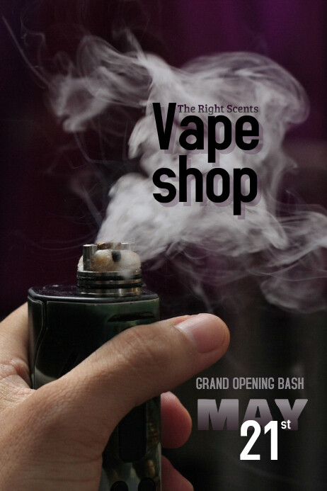 Vape Shop Grand Opening Sale Flyer Template | PosterMyWall Vape Shop Grand Opening Sale Flyer Template | PosterMyWall