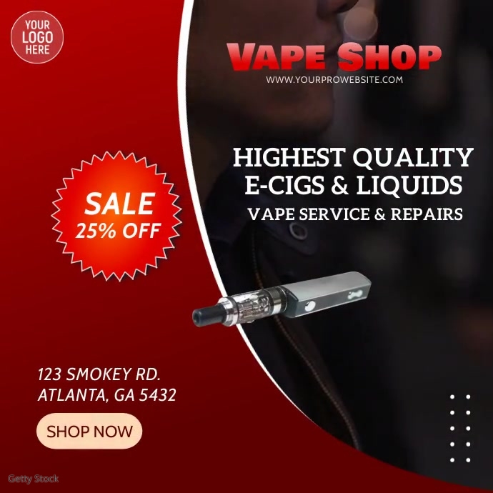 Vape Shop Video Ad Template | PosterMyWall Vape Shop Video Ad Template | PosterMyWall