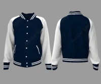 Varsity sweatshirt jacket mockup template Large Rectangle