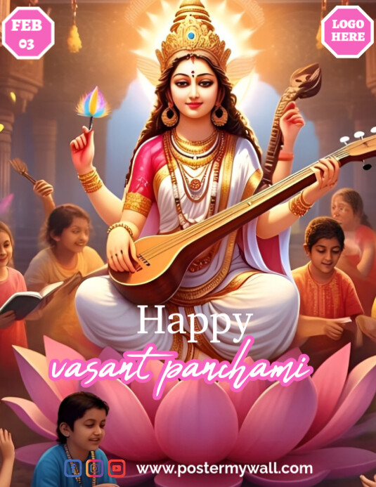 Vasant panchami Iflaya (Incwadi ye-US) template