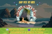 VBS BREAK ROCK BEACH Poster template