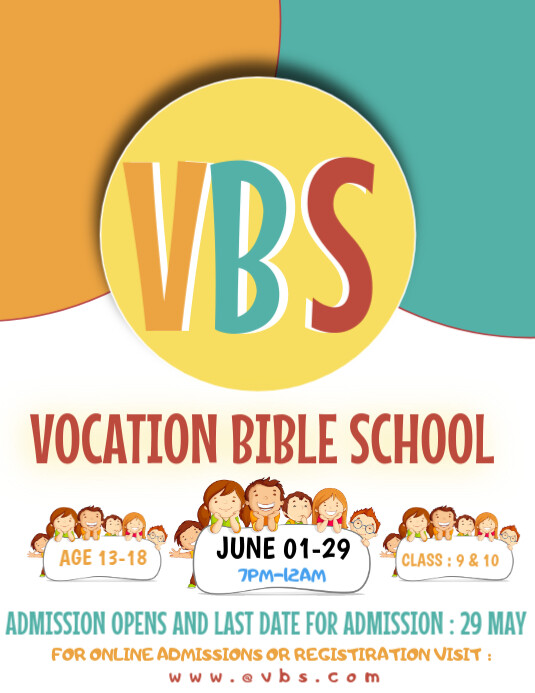 vbs Flyer (US Letter) template