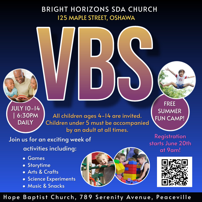 VBS Template | PosterMyWall