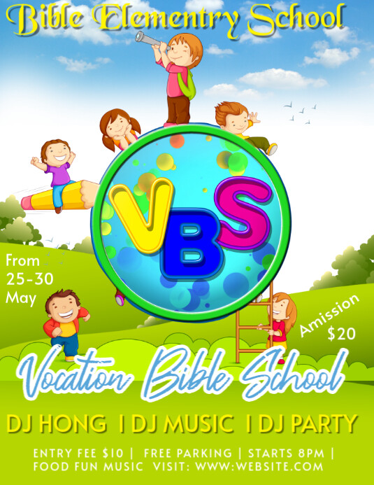 vbs Flyer (US Letter) template