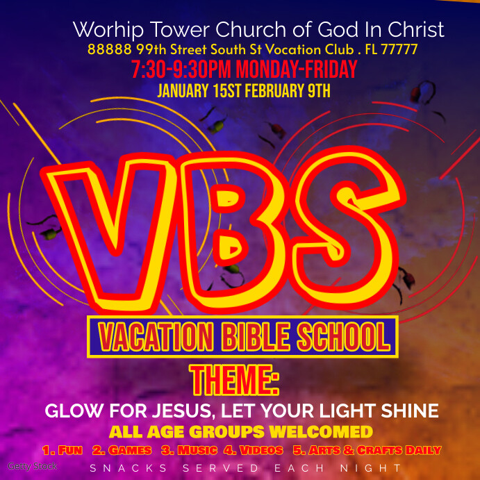 Vbs Layout Editable VBS Template | PosterMyWall