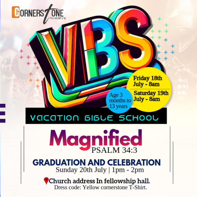 Vbs Layout Editable VBS Template | PosterMyWall