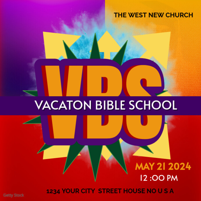 VBS Instagram Post template