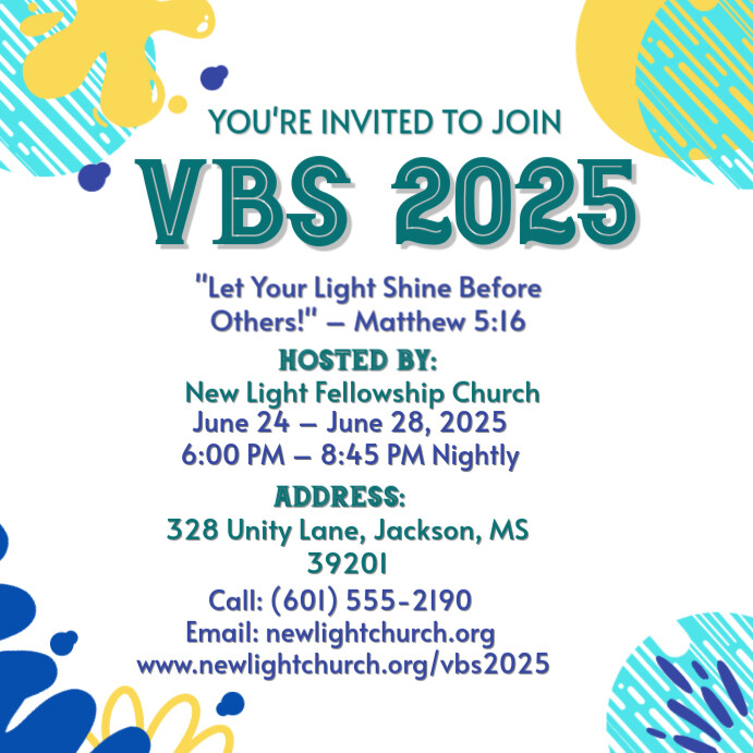 VBS Flyer Instagram Post template