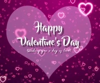 vday greetings Rectángulo Grande template