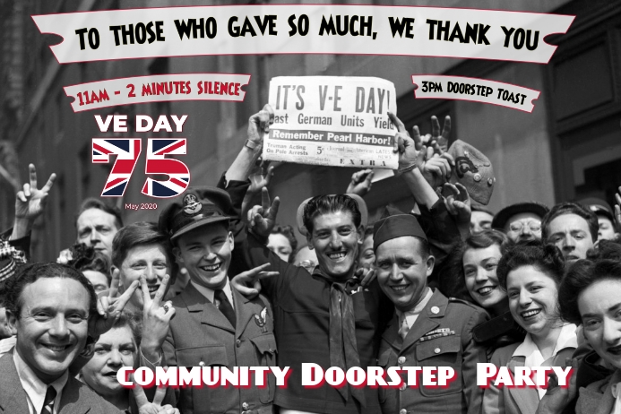 Ve Day Lettering VE Day 2020 Template | PosterMyWall