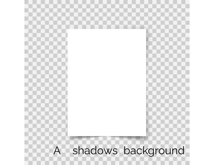 Vector A4 format paper with shadows on transp Flyer (US Letter) template