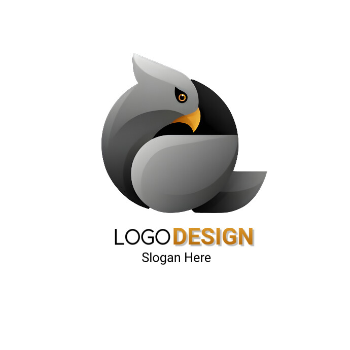Vector Illustration Falcon Gradient Colorful Style, logo design ...