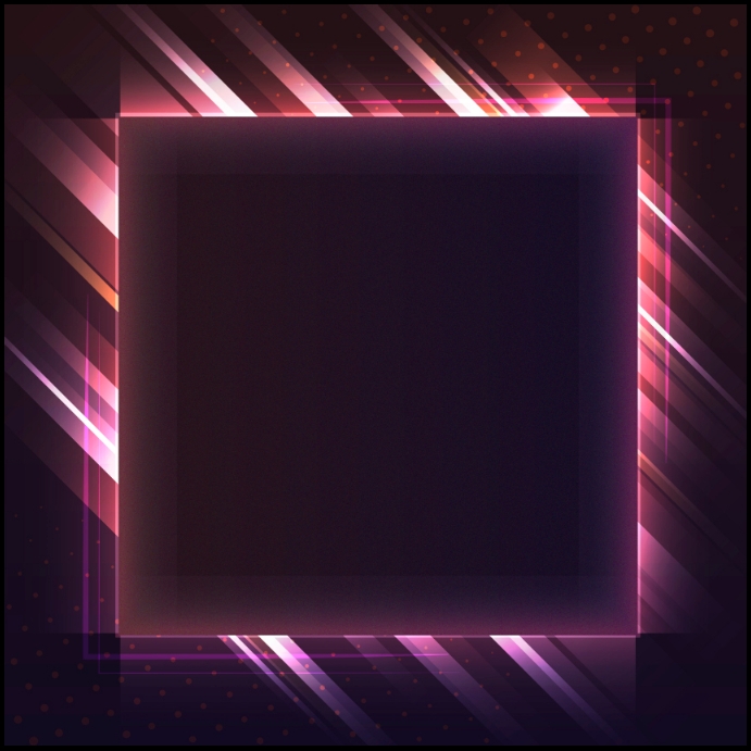 Vector led light effect frame template | PosterMyWall