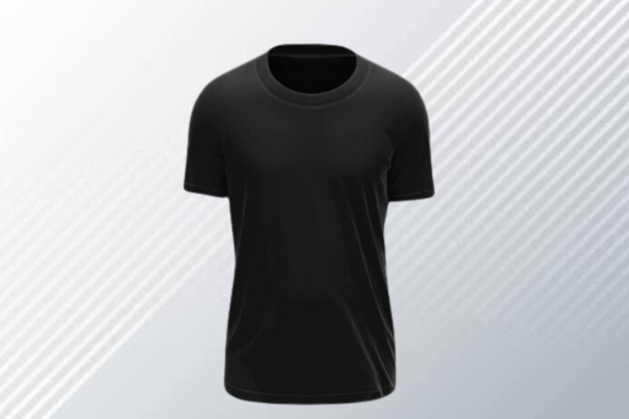 Vector plain t - shirt black Plakat template