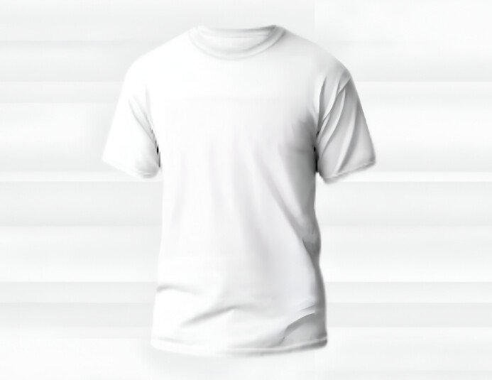 Vector white t-shirt mockup design Pamflet (Letter AS) template