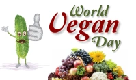 Vegan Day Etiqueta template