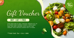 Amarillo Gift Voucher Promotion Facebook Group Cover Photo Template