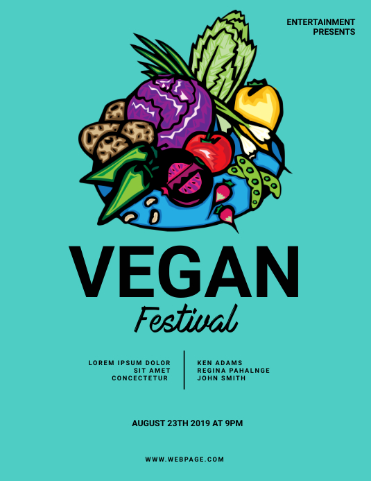 Vegan Festival Flyer Template PosterMyWall