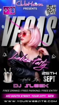 VEGAS LADIES PARTY FLYER POSTER Instagram Story template